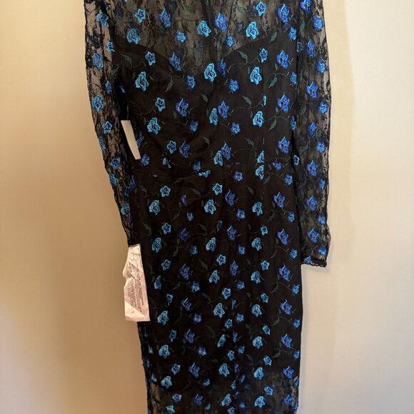 Dress the Population Sophia Embroidered Lace Midi Dress Small - Picture 7 of 8